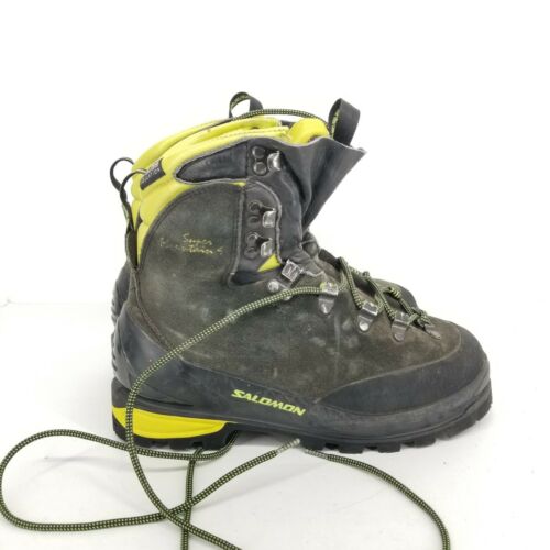 B53 Salomon Super Mountain 9 Snow & Ice Climbing Boots Men's Size 7