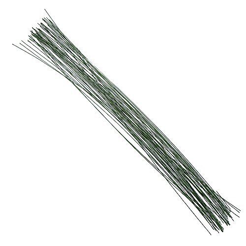 Decora 22 Gauge Dark Green Floral Wire 16 Inch50/package