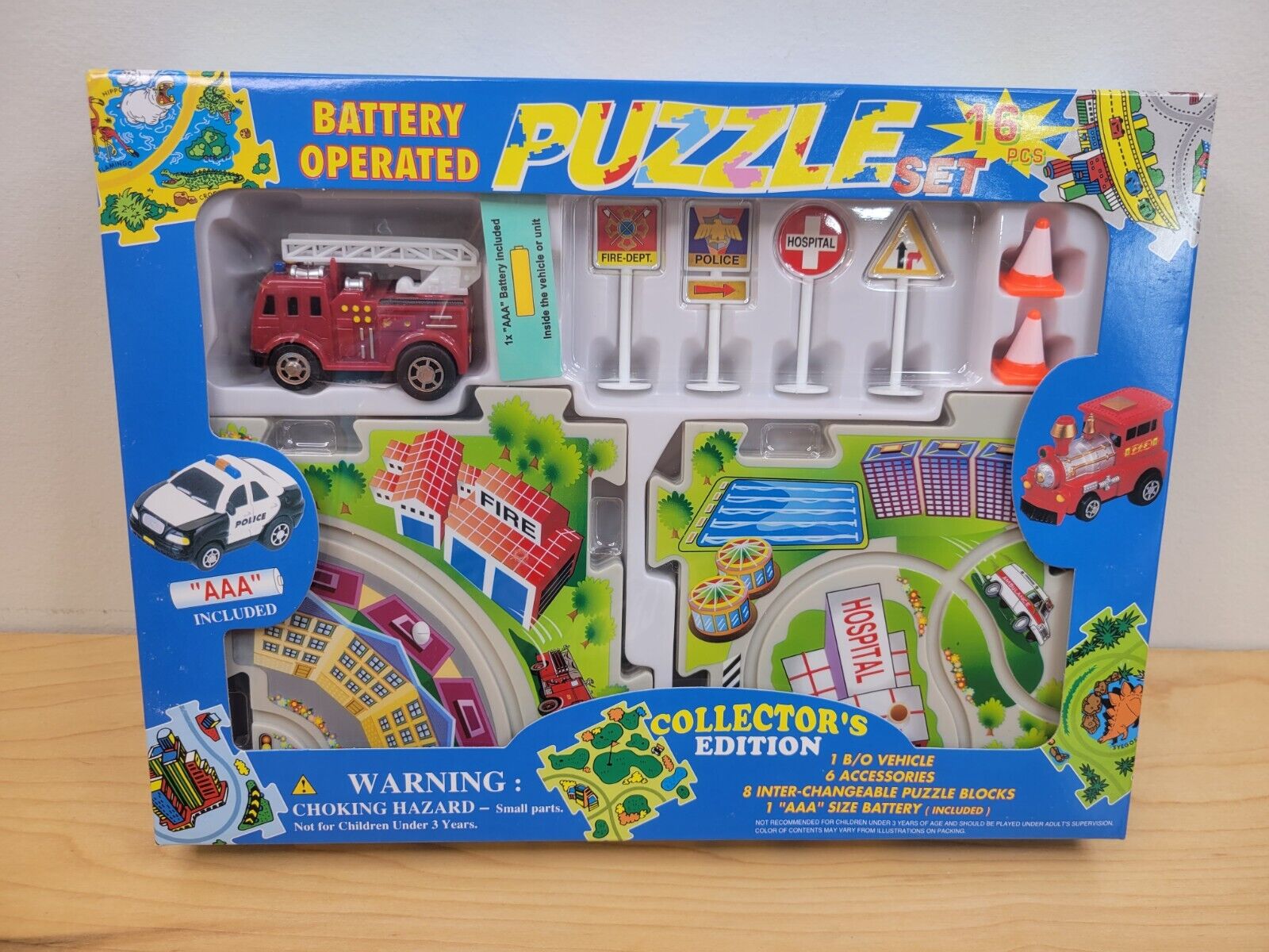 Collector's Edition Puzzle Set 16 Piece Fire Engine S-1779f