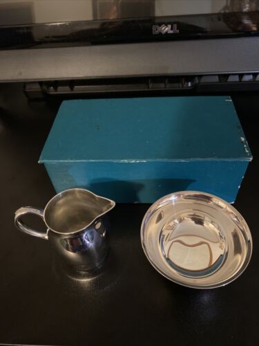 Reed & Barton Silver Plate Paul Revere Miniature Sugar & Creamer Set #12 /c