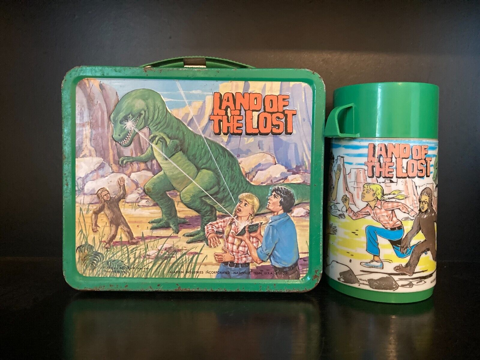 Land Of The Lost Vintage Lunch Box With Thermos