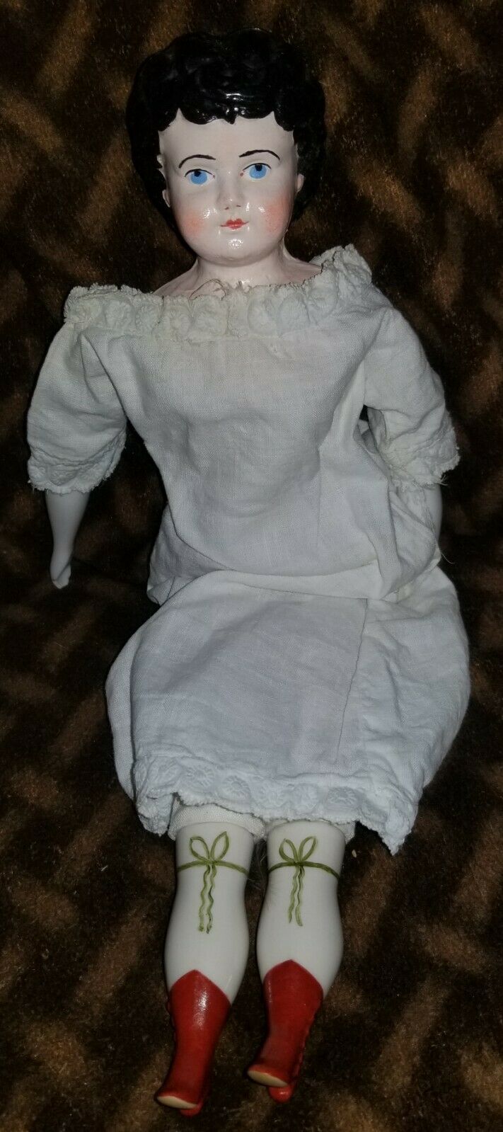 Antique/vintage Tin Head/cloth Body 14 Inch Juno German Doll