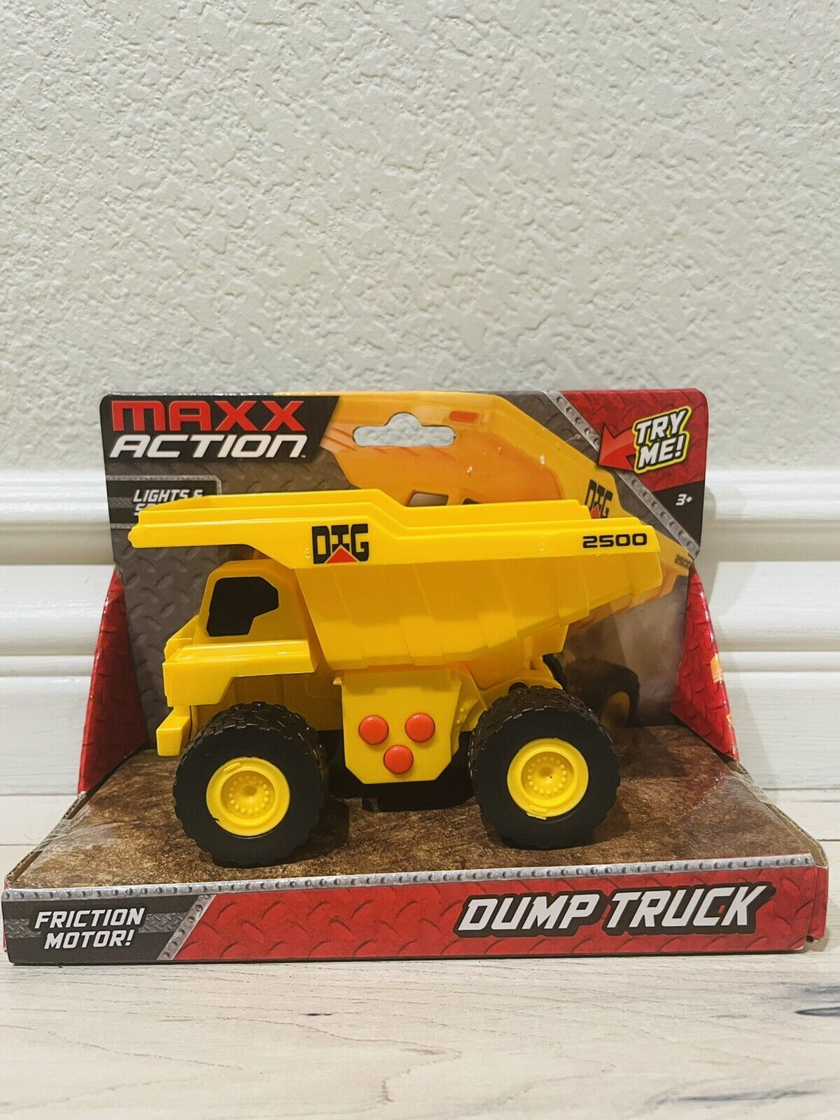 Maxx Action Dump Truck Construction Vehicle Lights And Sounds Friction Motor