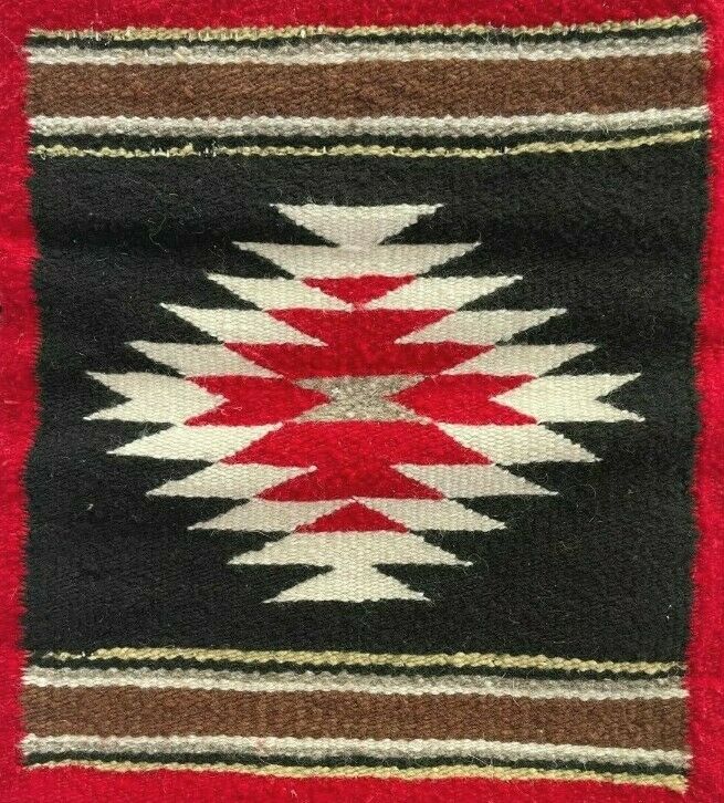 Antique Navajo Rug Germantown Purse Native American Weaving 1900