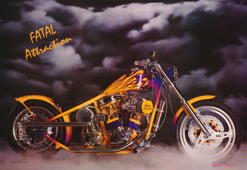 Poster : Motorcycles: Fatal Attraction   - Free Shipping !  Rp64 K