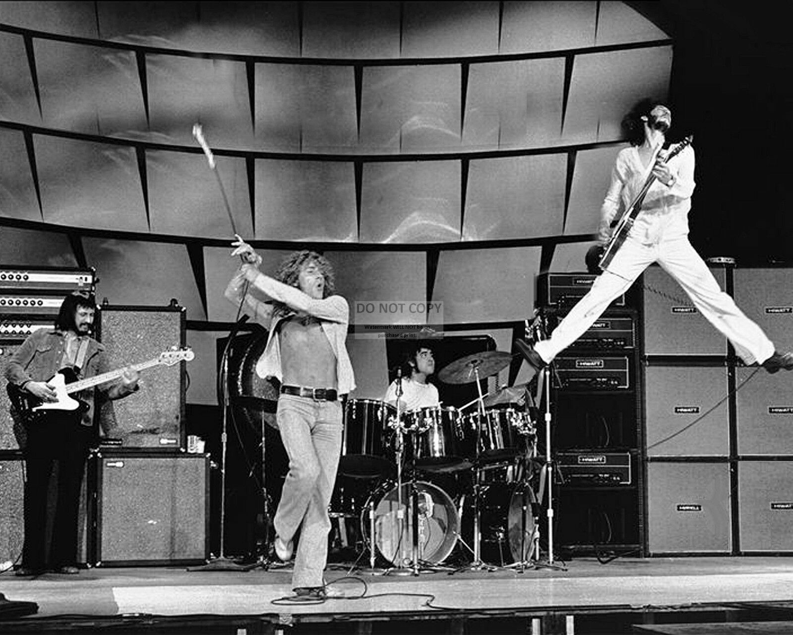 "the Who" Pete Townshend Roger Daltrey Keith Moon Enwistle - 8x10 Photo (fb-444)