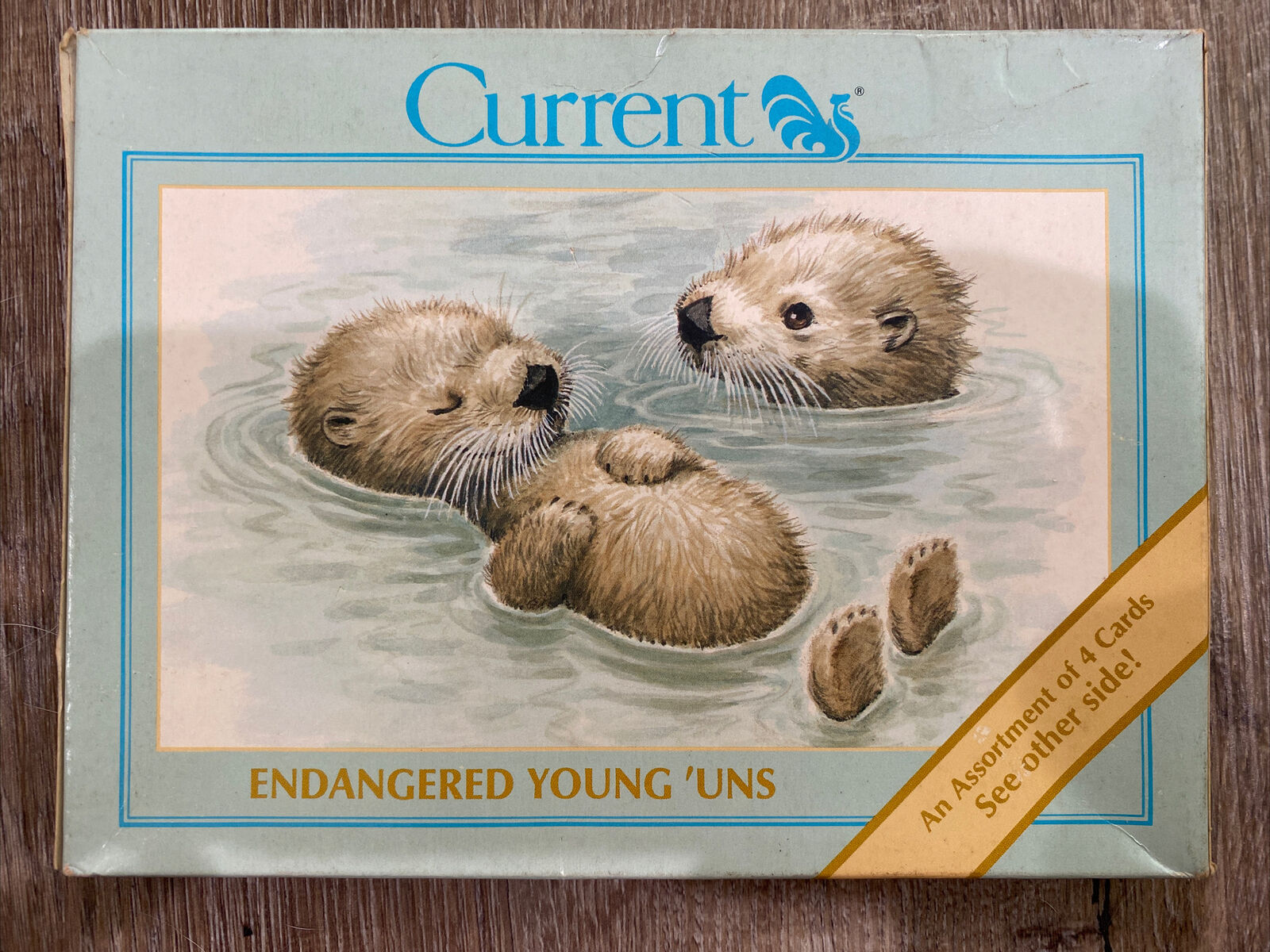 Lot Of 4 Vintage Current Cards Morehead Endangered Young 'uns Babies New
