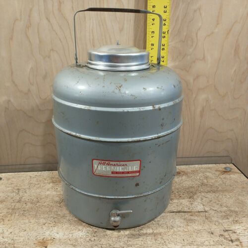 Vintage All American Thermic Jug Thermos With Bottom Spout.