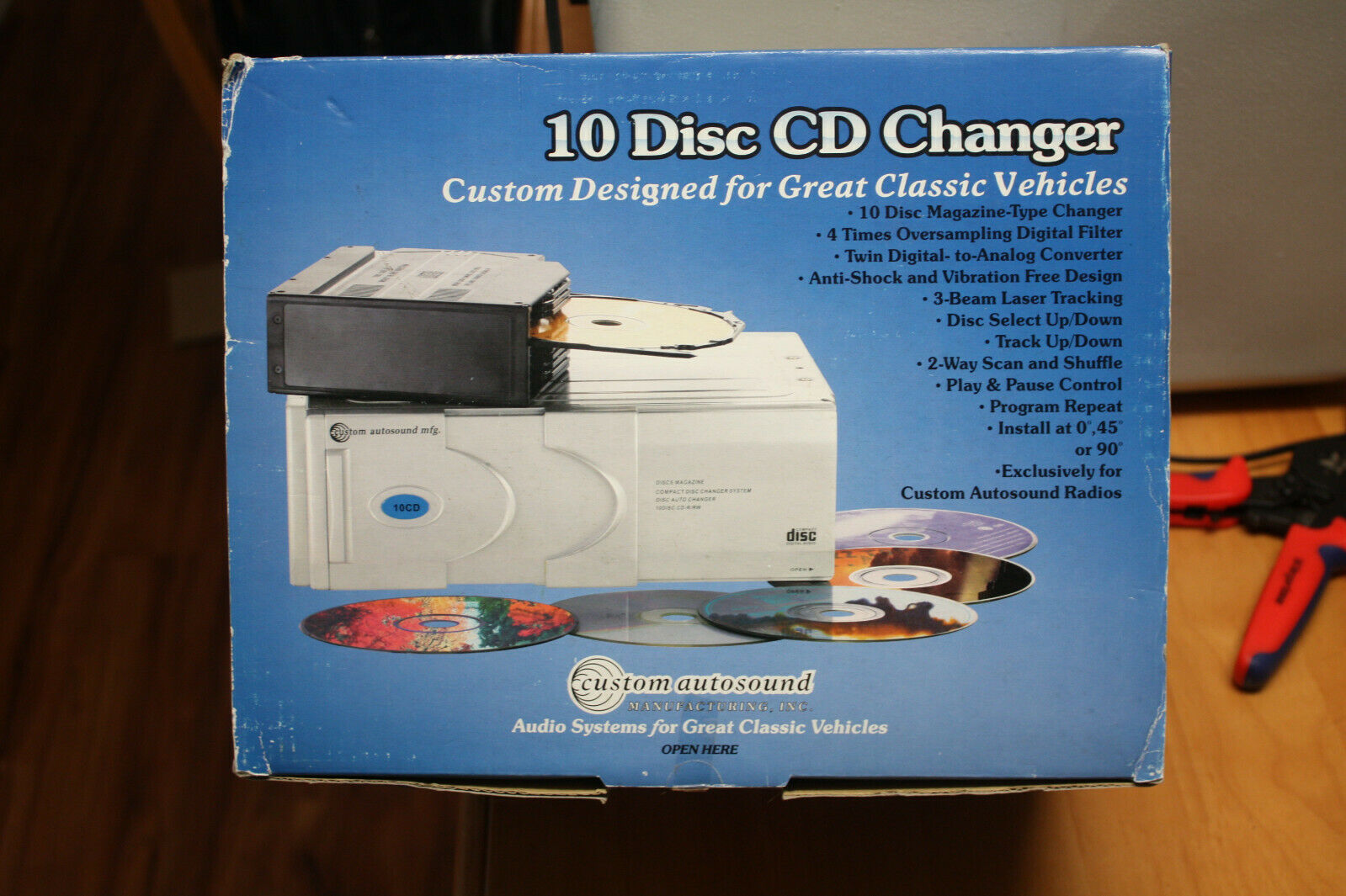 Brand New In Box 10 Disc Cd Changer By Custom Auto Sound Great For Classic Vehic
