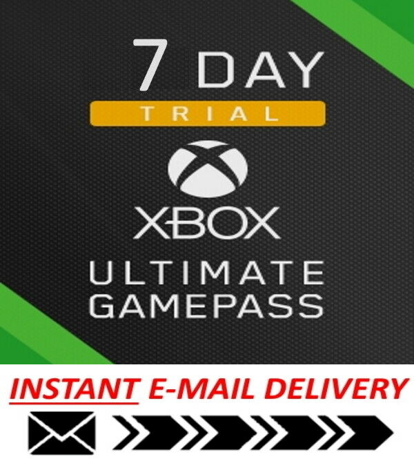 Xbox Live Gold Game Pass Ultimate Not 14 Day Only 1 Week Trial - Can Be Stacked