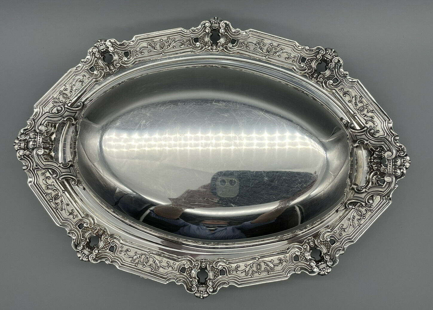 Gorham Hollowware Silverplate Hispana Yc1671 Covered Oval Vegetable Bowl