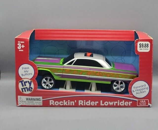 Kid Connection Brand Rockin’ Rider Light & Sound Low Rider In Box Hopping Action