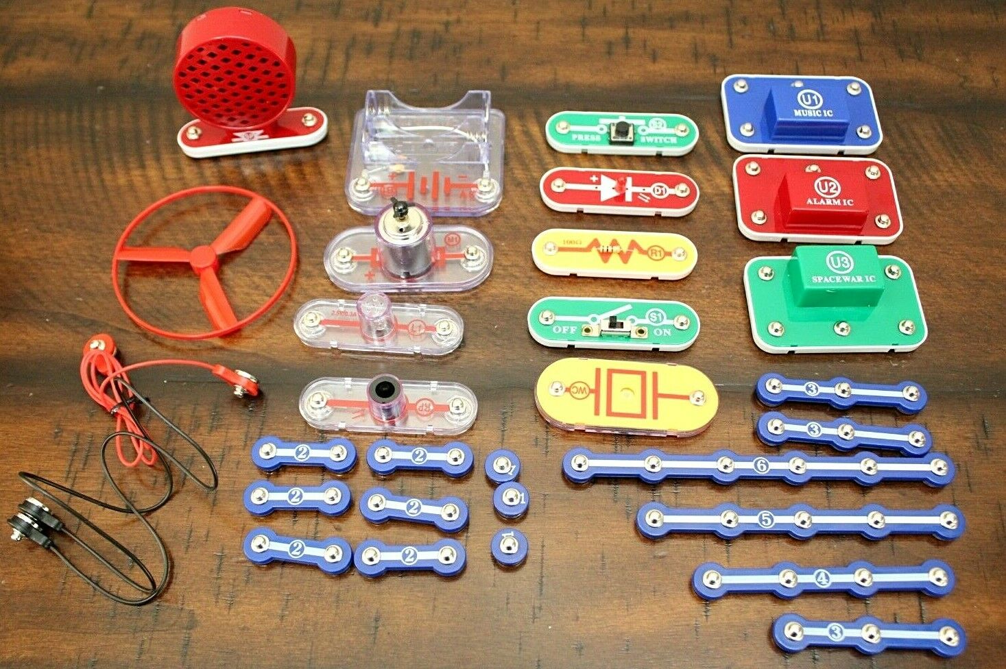 30+ Mixed Lot Elenco Electronic Snap Circuits Motor Speaker Switch Replacements