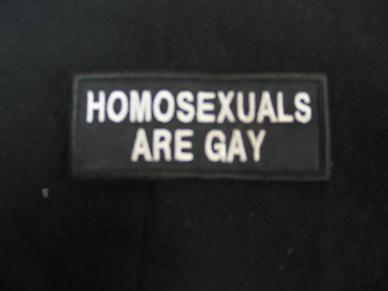 Homosexuals Are Gay -biker Patch Motorcycle Embroidered