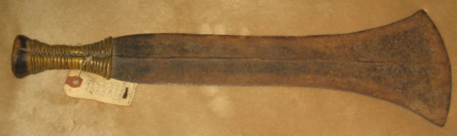 Antique African Ceremonial Knife - 19th C - "konda"  Belgium Congo