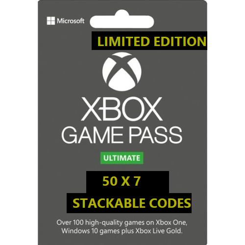 Xbox Live Game Pass Ultimate 12 Months 50x7 Day - Live Gold+gamepass