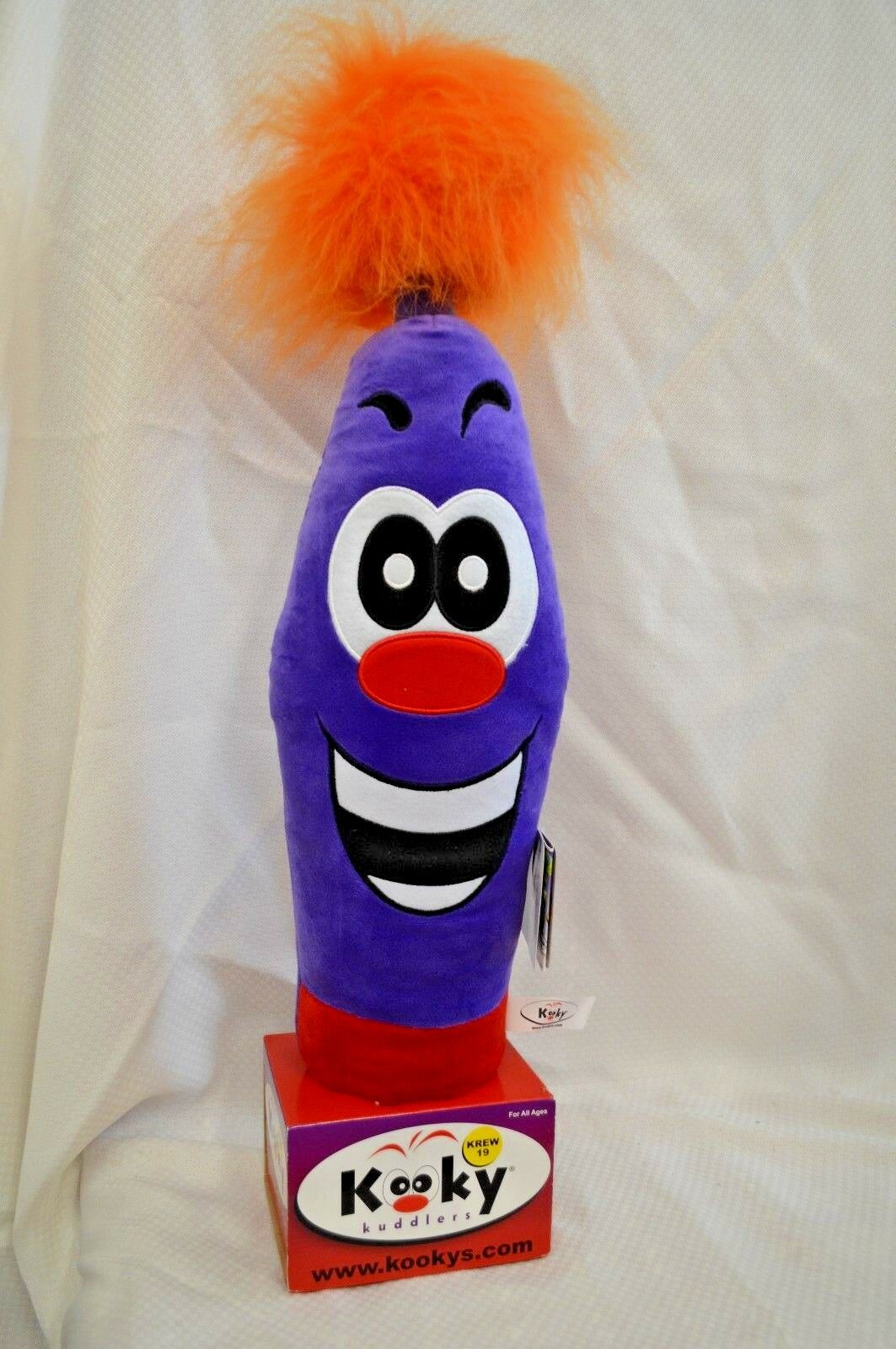 Kooky Kuddler Kooky's Large Bean Bag Toy Collect Plato 149 Krew 19 Nw 24" Purple