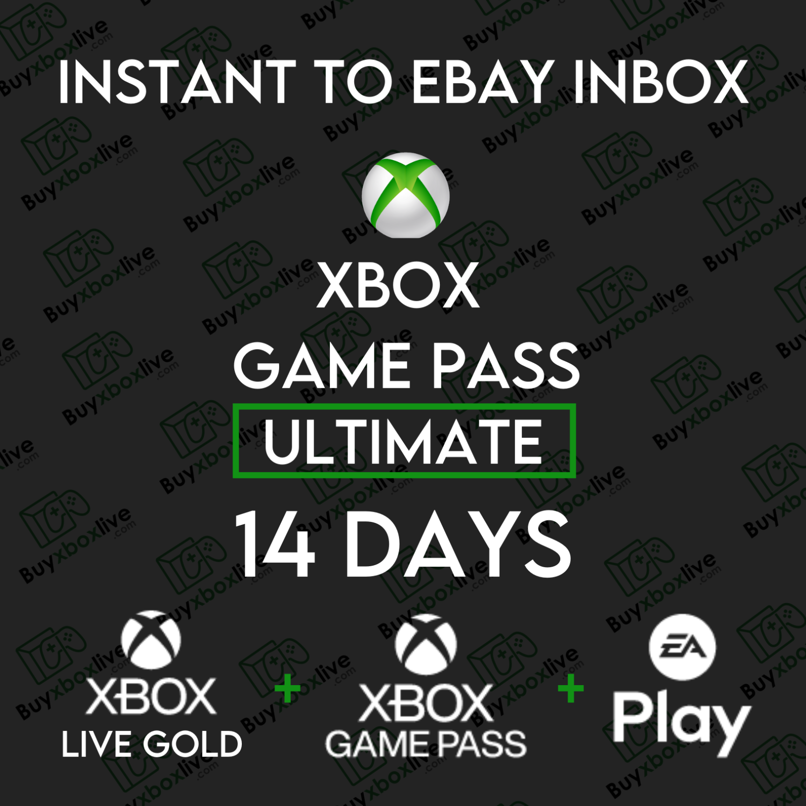 14 Day Xbox Game Pass Ultimate + Xbox Live Gold + Ea Access | Instant 24/7 365