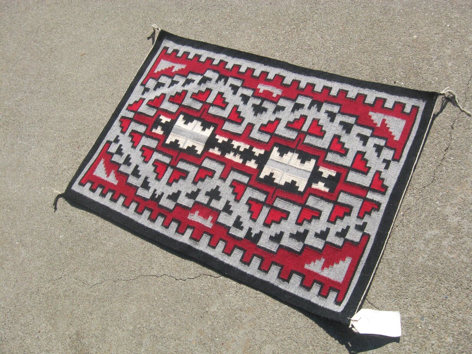 C1975 Navajo Klagetoh Wool Rug Blanket Native American Indian~99c & Nr! R.begay