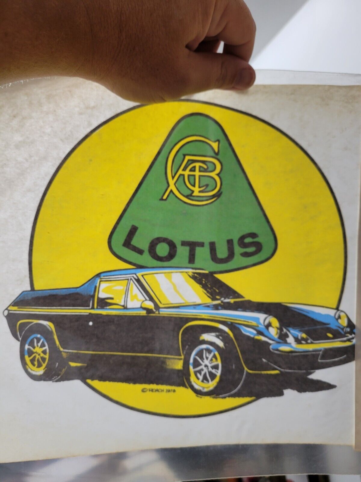 Nos Vintage 1973 Porters Roach Iron-on T-shirt Decal Transfer Lotus Car British