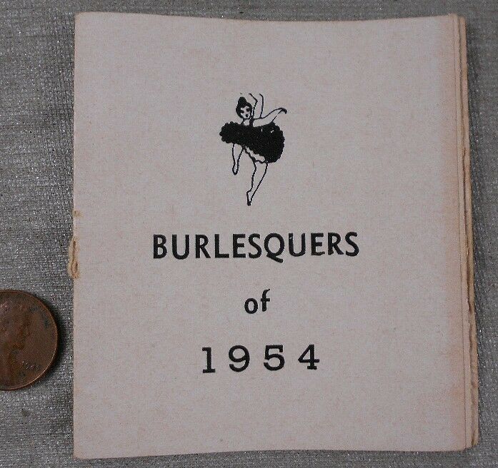Vintage Burlesquers Of 1954 Erotic Comic Booklet