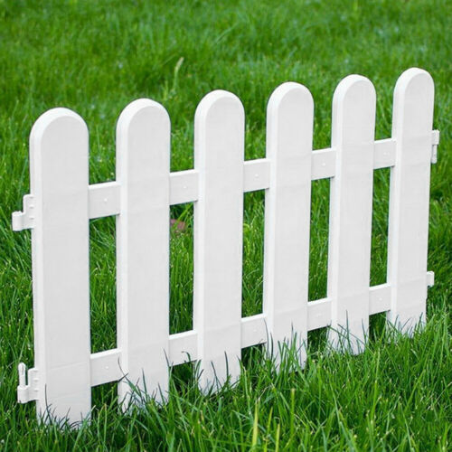12pack Plastic Fence Panel Garden Border Landscape Edging Yard Fencing Decor