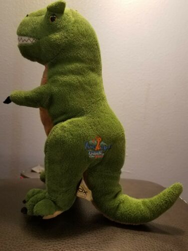 12" Kookeys Unlock The Fun Green Prehistoric T-rex Dinosaur Plush Stuffed Animal