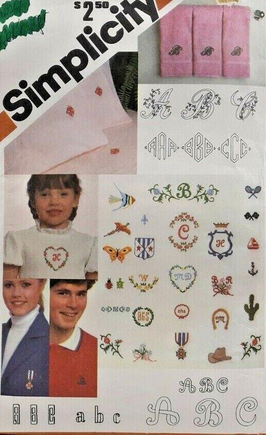 1981 Simplicity Sewing Pattern 5171 Embroidery Transfers Clothing Linens 7993f