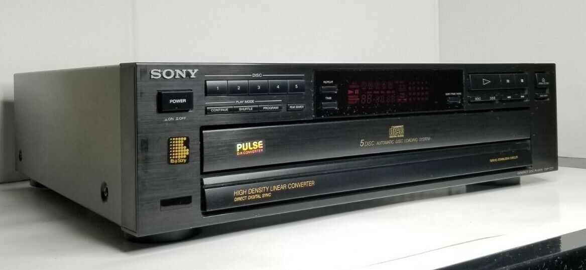 Sony Cdp-c211 5-disc Carousel Cd Changer No Remote Made In Japan -fully Tested!!