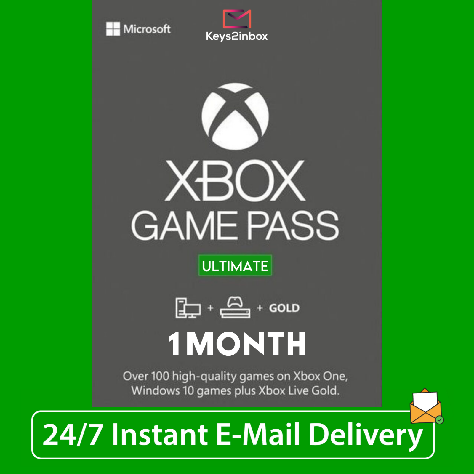 1 Month Xbox Live Gold + Game Pass Ultimate + Ea Access | 2 X 14 Day | Instant