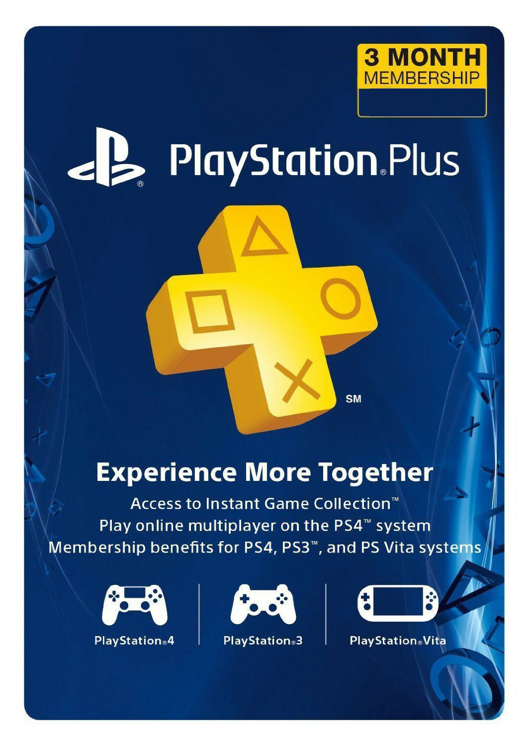 Sony Playstation Ps Plus 3 Month Membership Subscription Card (usa Region)