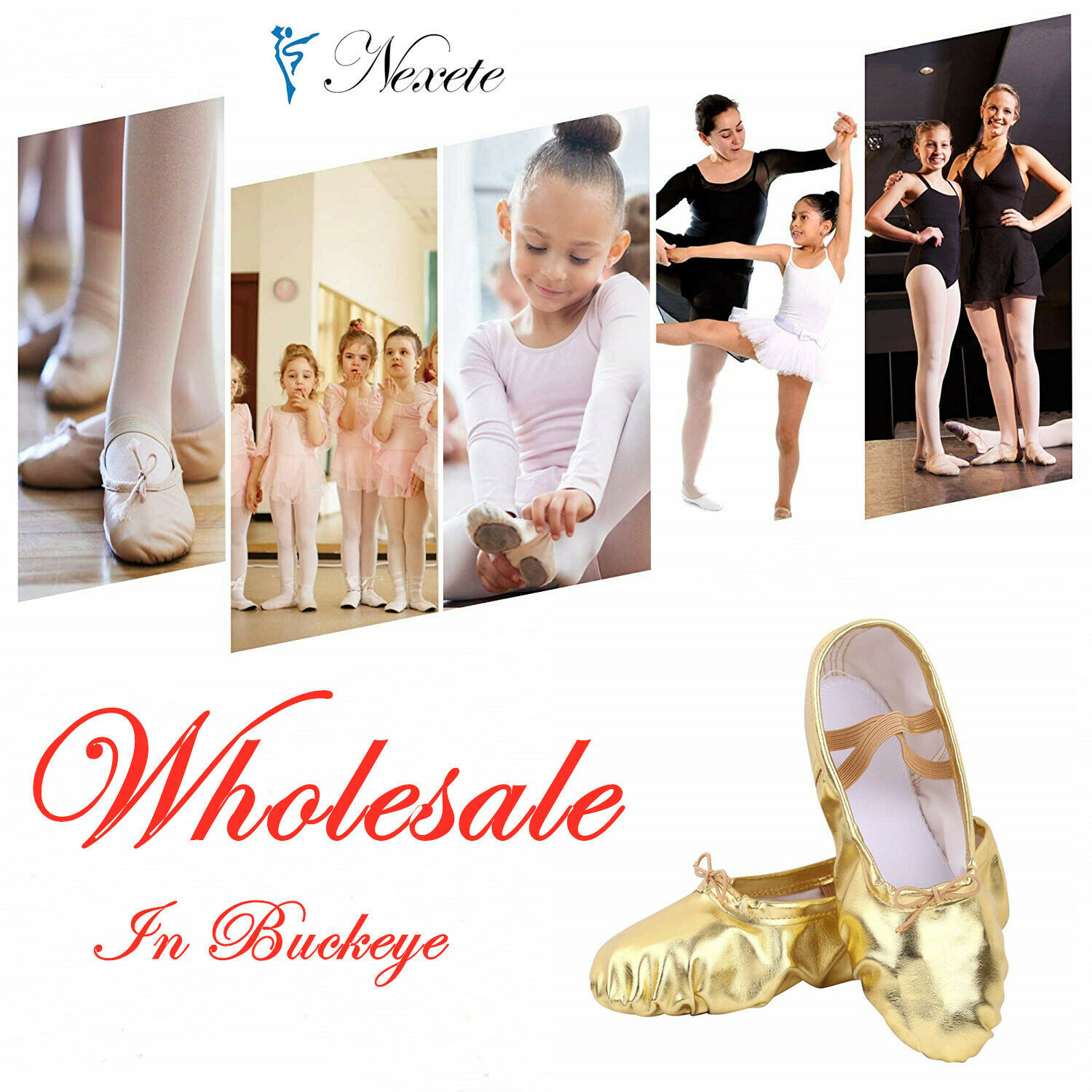 Wholesale---ballet Dance Shoes  Canvas Slipper Kids & Adult  Ohio Wholesale