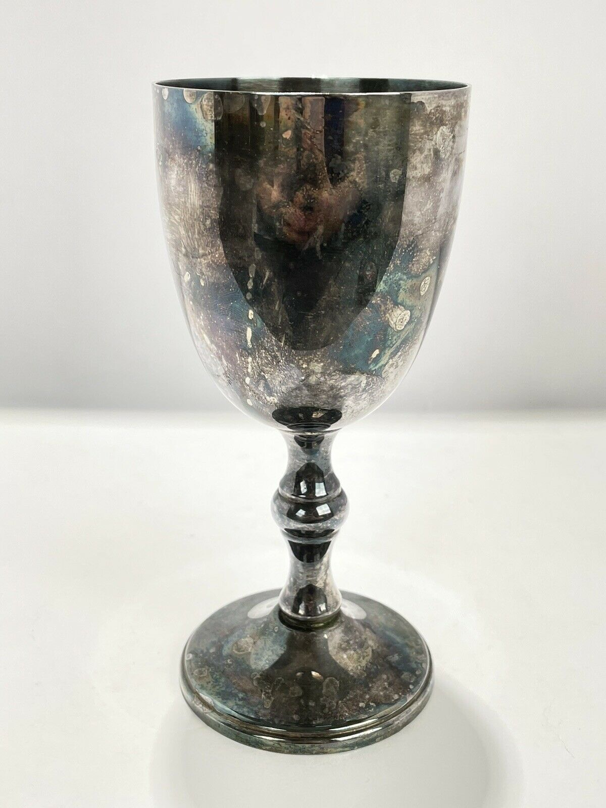 Vintage Silver Goblet W S Blackinton Italy Chalice Christian Jesus Religious