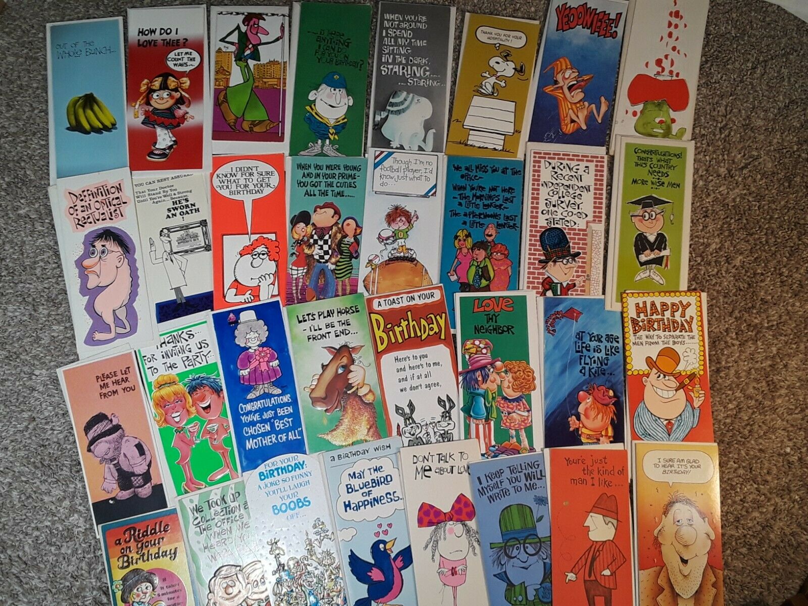 Vintage Custom Contemporaries Humor Greeting Cards 1950s/60s/70s  (lot Of 32)