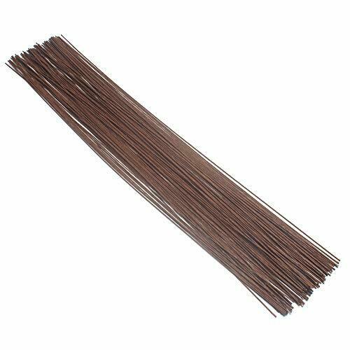 Cinvo 22 Gauge Stem Wire 100 Counts Floral Paper Wrapped Wire 14 Inch Wire Fo...