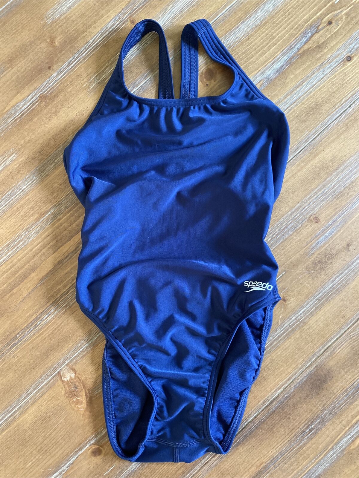 Speedo Pro Lt Navy Blue One Piece Swimsuit Women's Size 30