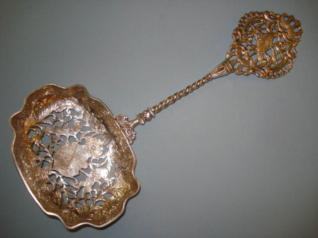 19th Century Hallmarked -- Dutch Silver Ceremonial Spoon With Heraldic Crest