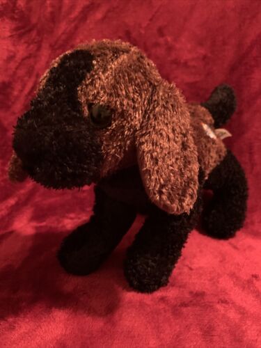 Brown Black Kookey Puppy Dog Unlock The Fun 11" Plush Stuffed Animal