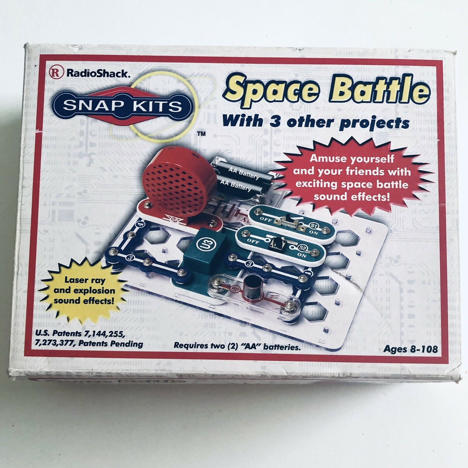 Radio Shack Snap Kits Space Battle +3 Circuits Building Learning Toy
