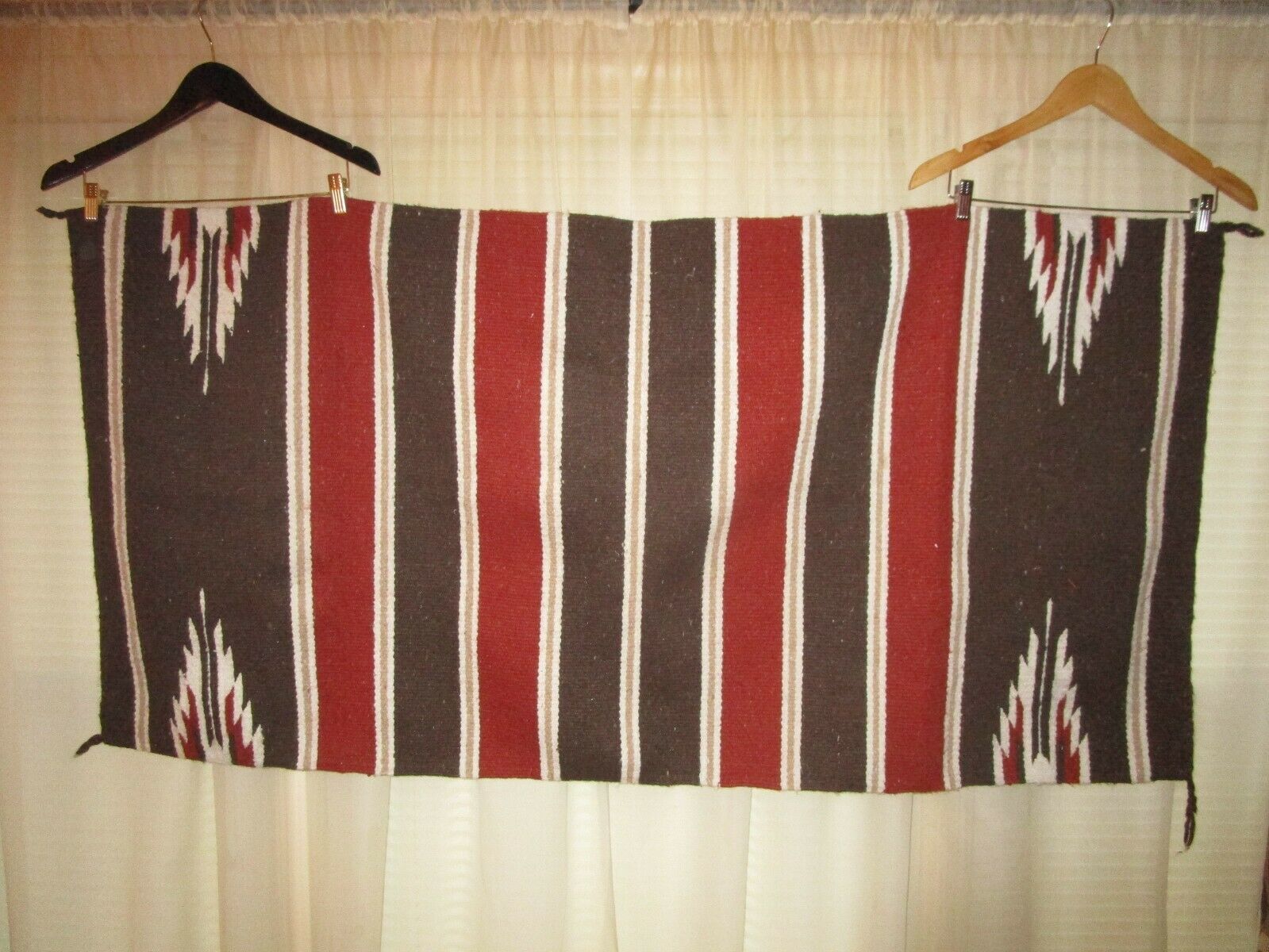 Antique, C 1920-40, Navajo Rug, Chinle Banded Design, 28 3/4" X 57"