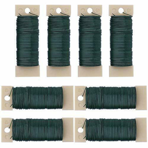 8 Pack 264 Yards 22 Gauge Green Floral Paddle Wire For Wreaths Garland And Fl...