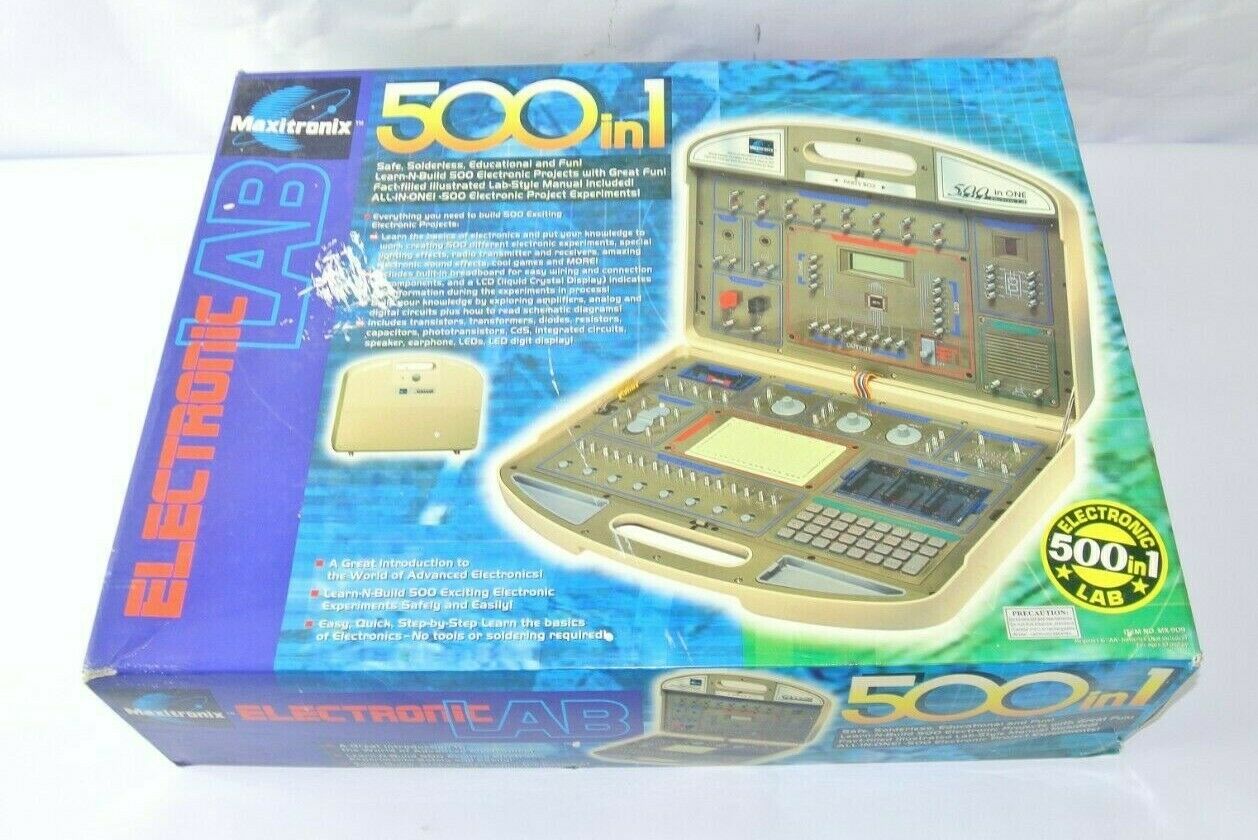 Maxitronix Electronic Lab 500 In 1 Mx-909 Educational Electric Kit
