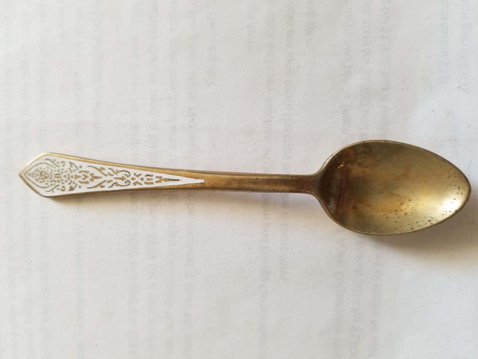 Antique Vintage Collectible Spoon,4- 5/8", Thailand,brass