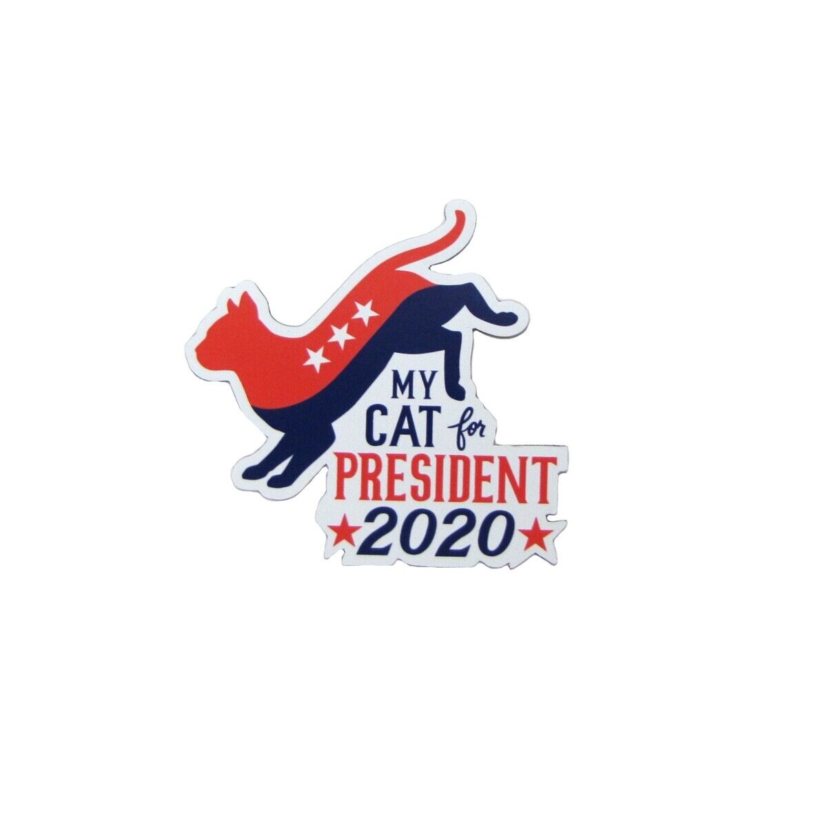 Funny My Cat President 2020 Refrigerator Fridge Magnet Car Truck Bumper Sticker