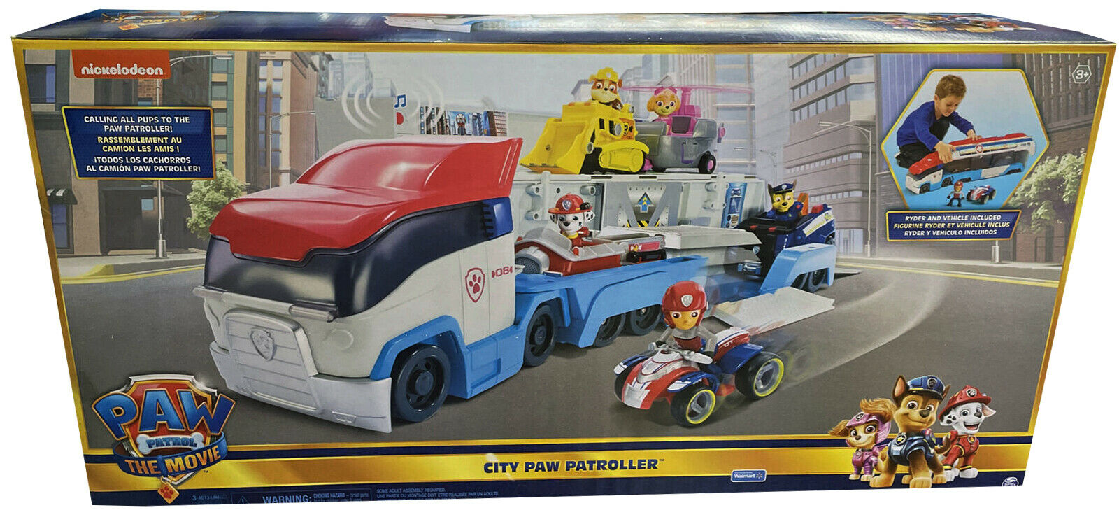 Paw Patrol  Movie Transforming City Paw Patroller Play Vehicle Set