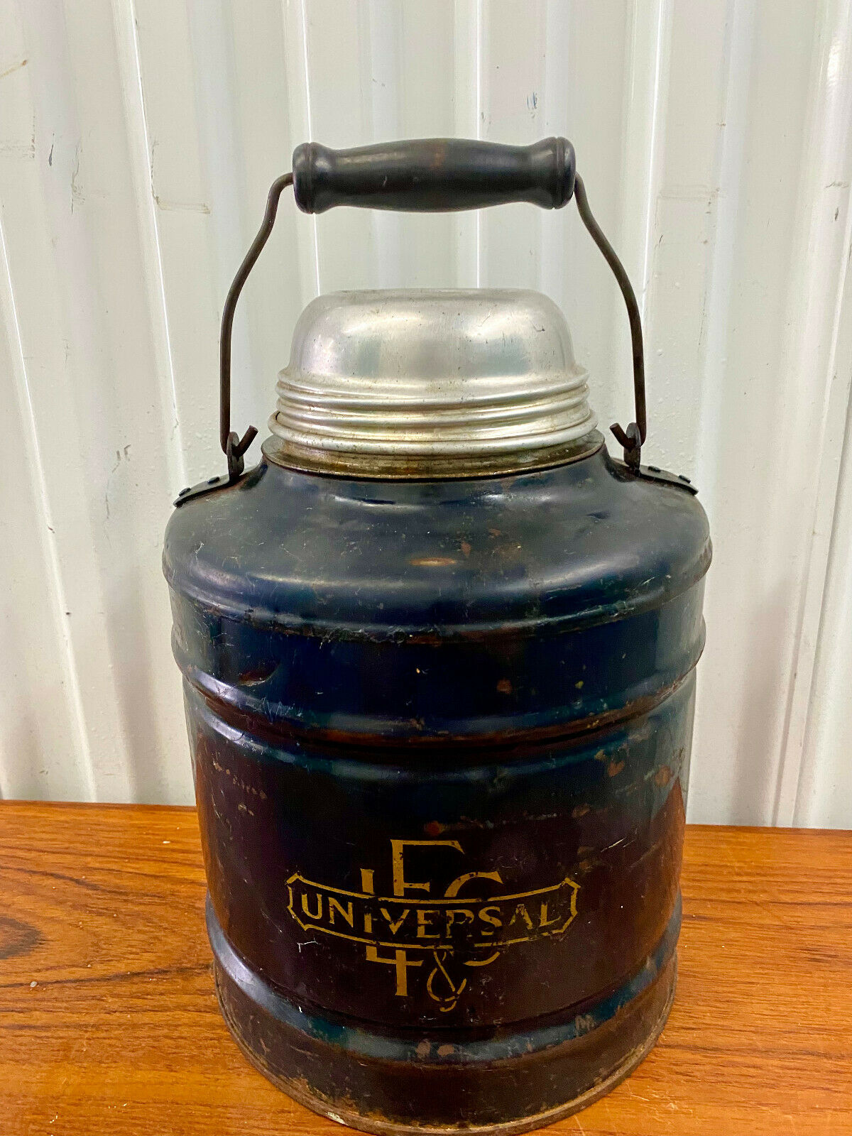 Vintage Landers,frary & Clark Porcelain Universal Thermos 1 Gallon Jug